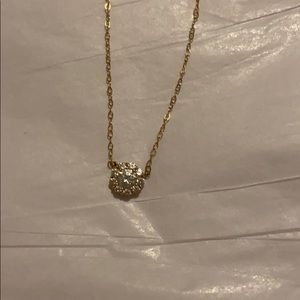 Swarovski Crystal gold necklace